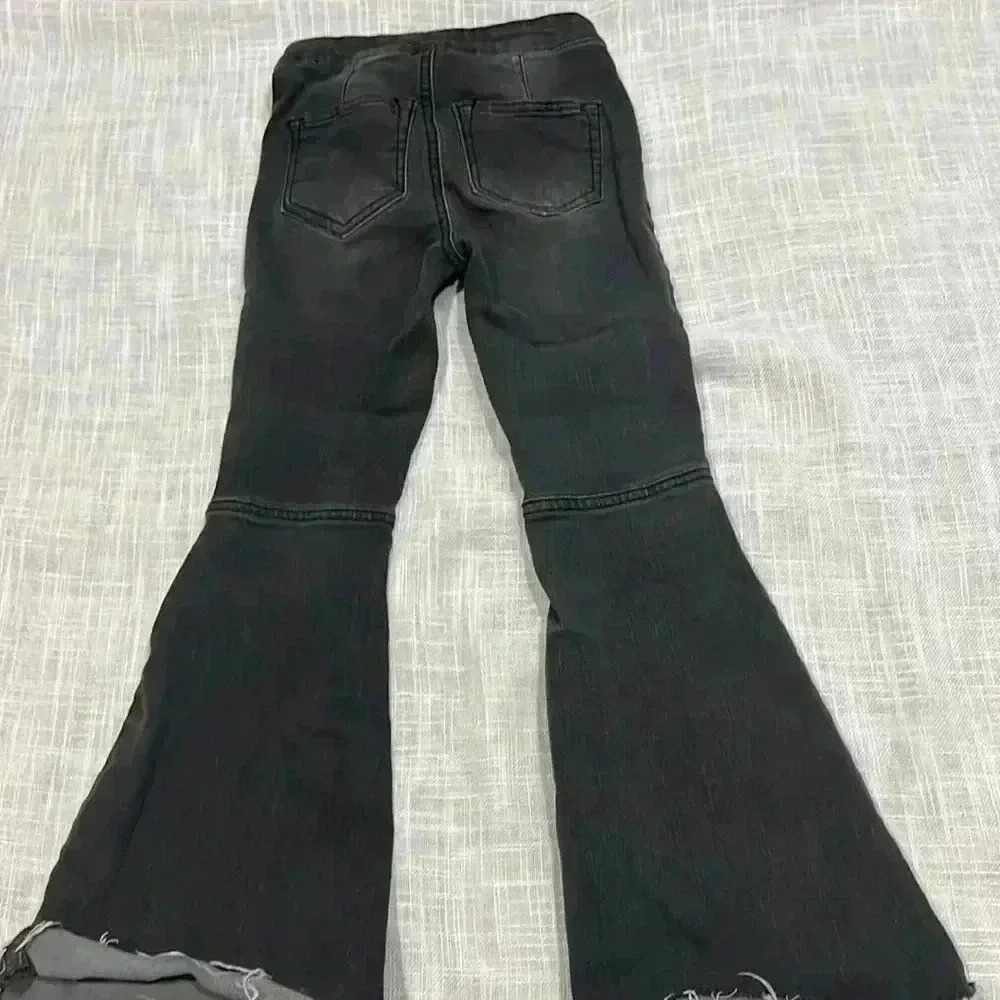 CHELSEA & VIOLET BLACK JEANS FLARE BELL BOTTOMS - Picture 5 of 7